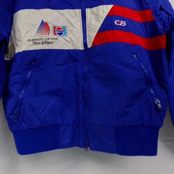 Vintage 1986 CB Sports America's Cup XXVII Pepsi Windbreaker Size Large - Picture 2 of 11